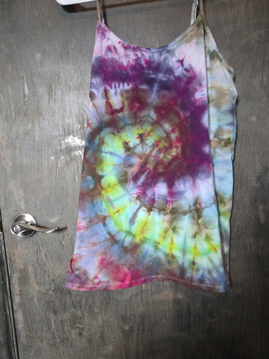 torrid Tops - torrid Multicolor Tie-Dye Tank Top in Purple, Yellow, Green